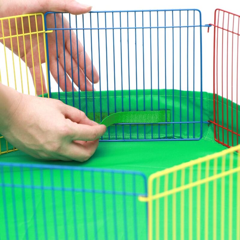Small Animal Cage Indoor Portable Metal Wire Yard Fence Rabbits Kennel Crate Fence Tent