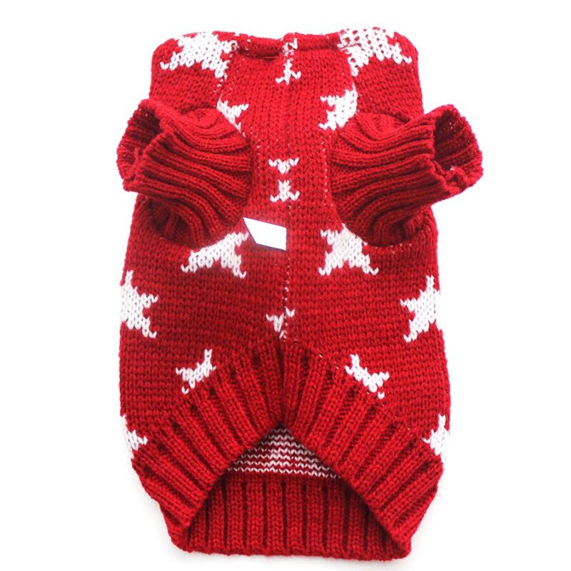 Dog Cat Sweater Knited Hoodie Jumper Stars Design Pet Puppy Coat Jacket Warm Clothes For Dogs Cats