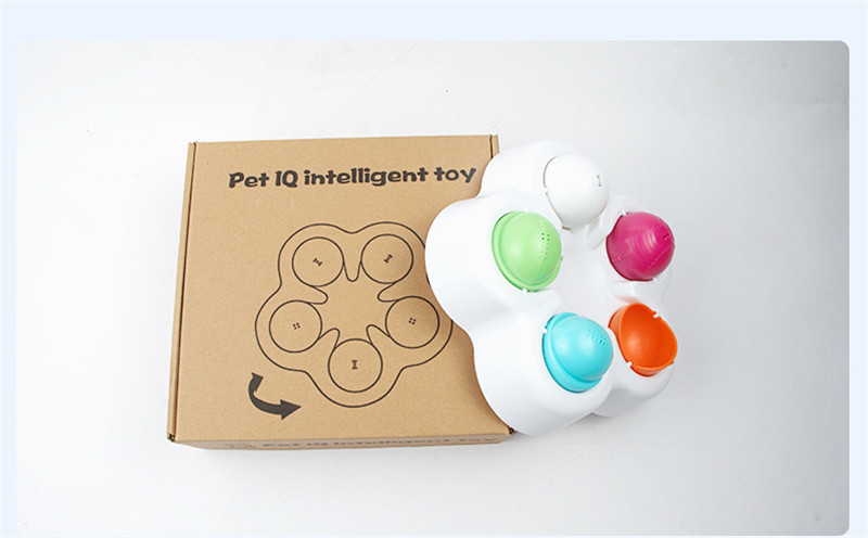 Cat Dog Toy Activity Food Reward Turn Around Puzzle Ball for Dog Strategy IQ Game Intelligent Interactive Toy for Pets Accessory