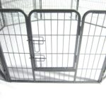24" Dog Pet Playpen Heavy Duty Metal Exercise Fence Hammigrid 8 Panel Silver (M)