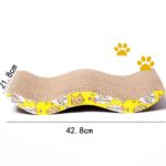 W Type Mat Toy Protecting Furniture Foot For Cats Catnip Tower Climbing Tree Cat Scratch Pad Board pet products cat scratcher (as shown 42.8  21.8cm)