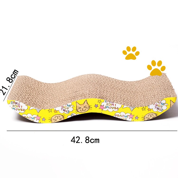 W Type Mat Toy Protecting Furniture Foot For Cats Catnip Tower Climbing Tree Cat Scratch Pad Board pet products cat scratcher (as shown 42.8  21.8cm)