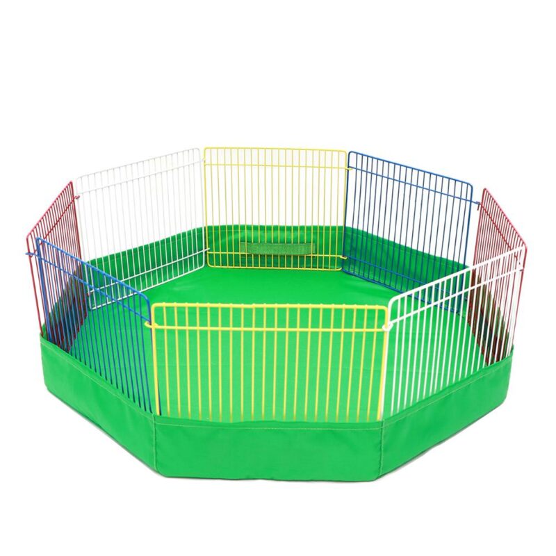 Small Animal Cage Indoor Portable Metal Wire Yard Fence Rabbits Kennel Crate Fence Tent