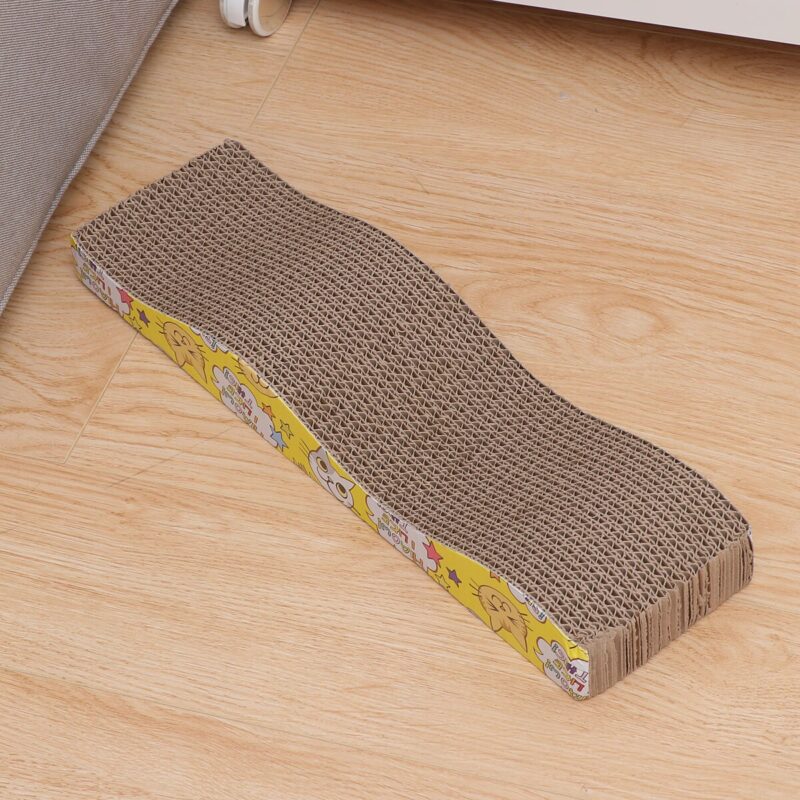 Multi-functional Corrugated Paper Cat Claw Plate Cat Toys Grinding corrugated paper Cat Scratcher Cardboard Toys for Pet Cat (as shown M)