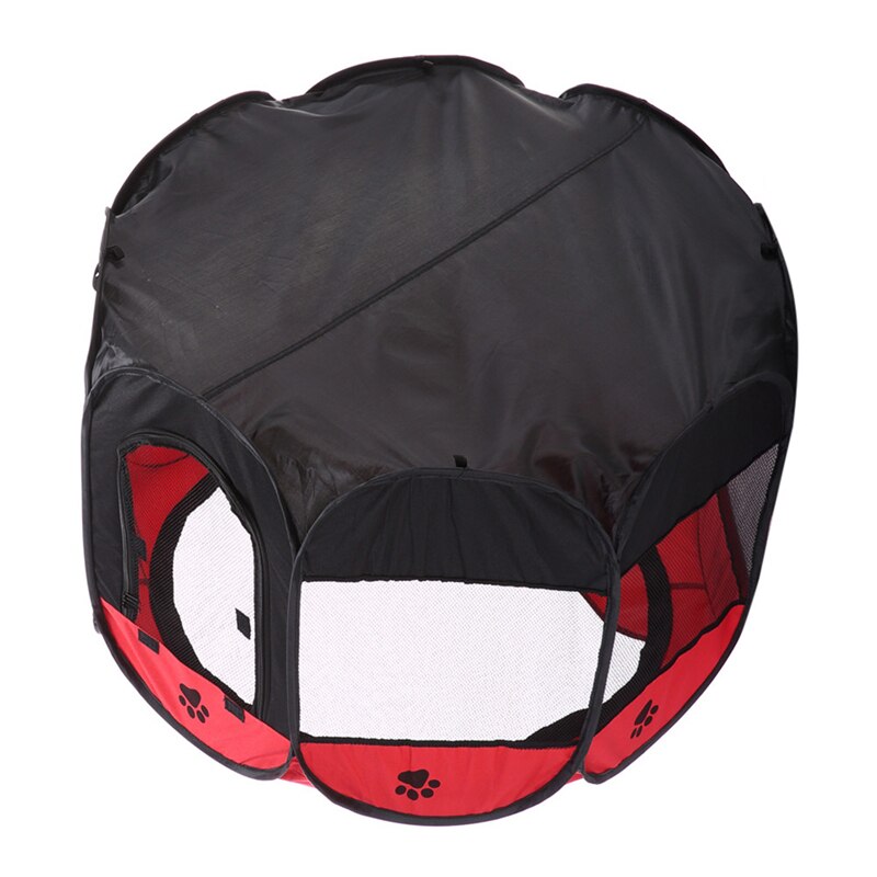 Portable Foldable Dog Cage Pet Tent Waterproof Cat Dog House Playpen Outdoor Cat Dog Kennel Octagon Fence Pet Supplies