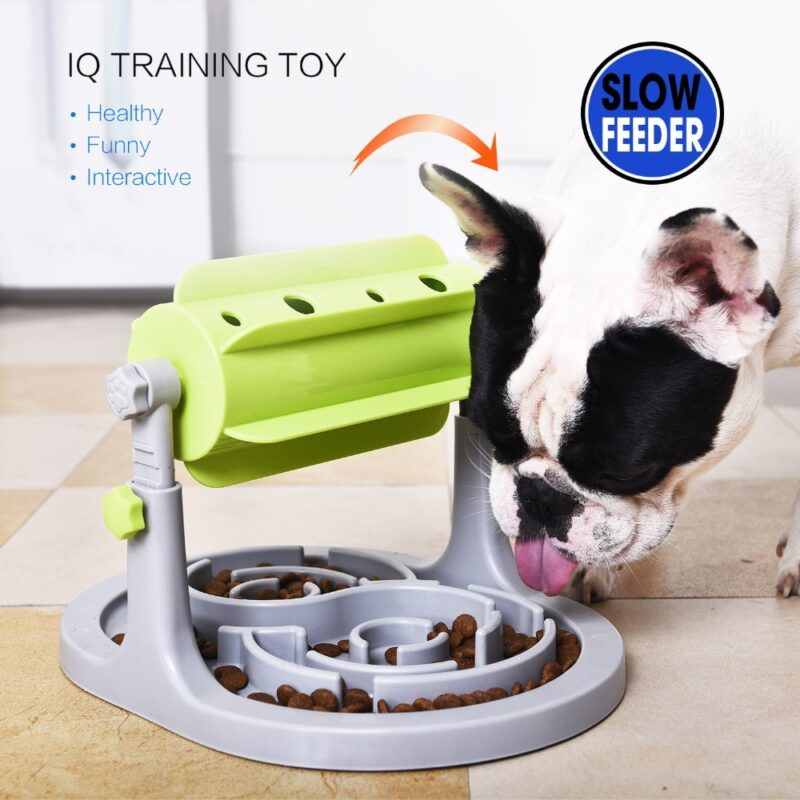 Food Treated Dog Toys Food Feeder Educational Dog Puzzle Toys  Interactive IQ Training Game Toy Anti Choke Slower Feeder  Bowl