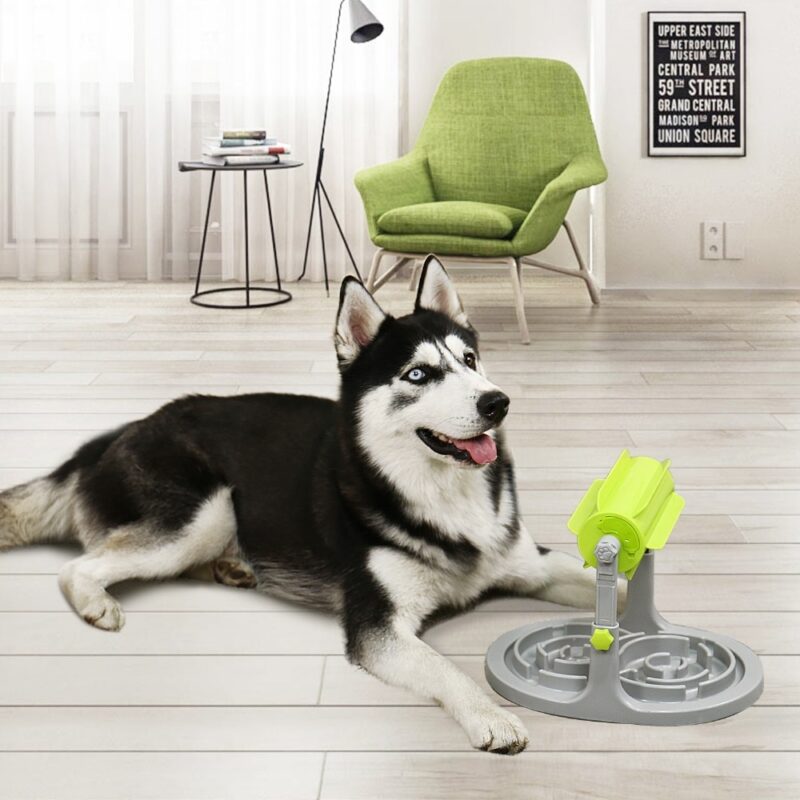 Food Treated Dog Toys Food Feeder Educational Dog Puzzle Toys  Interactive IQ Training Game Toy Anti Choke Slower Feeder  Bowl