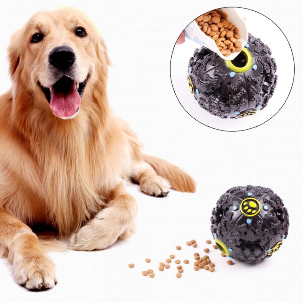 Squeaky Golden Retriever Pitbull Puppy Dog Toy Ball Puzzle Training Pet Dog Toys for Small Large Dogs Bite-resistant Pets Balls