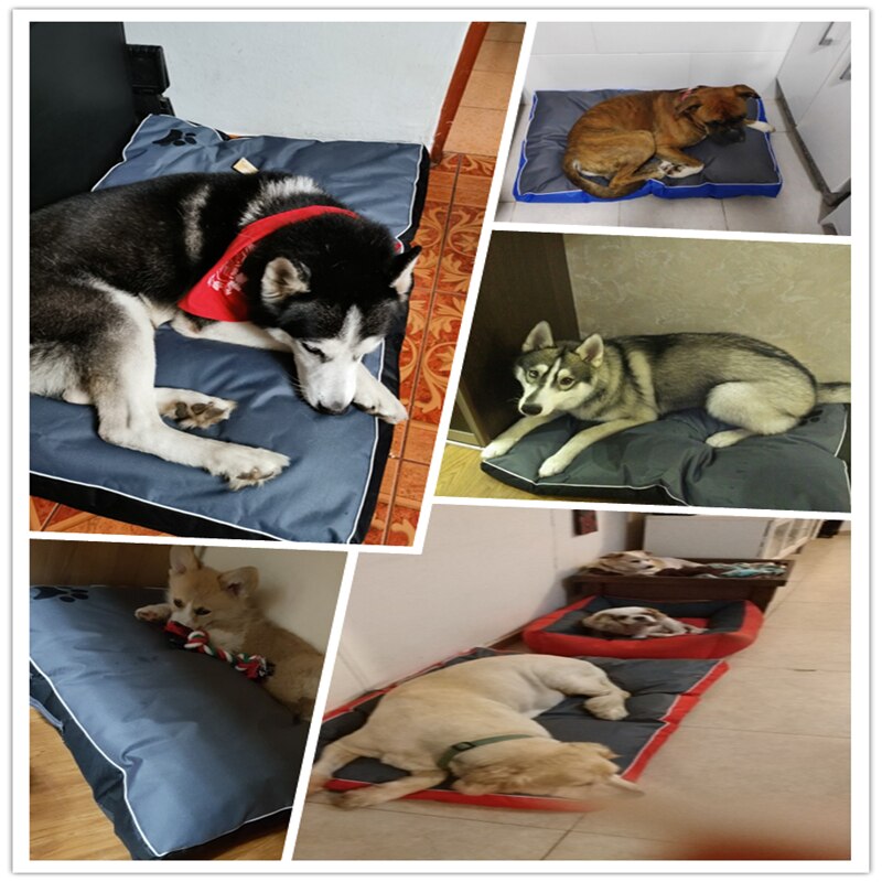 Dog Bed Cushion for Large Dog Oxford Cloth Puppy Breathable Waterproof Dog House Pad Pet Nest Sofa Blanket Mat for Animals