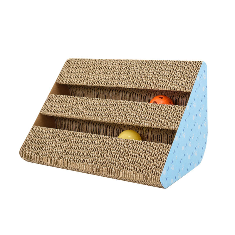 Catnip Cat Scratcher Kitten Scratch Pad Corrugated Paper Scratch Board For Kittens Cat Scratching Pet Products Balls Toys
