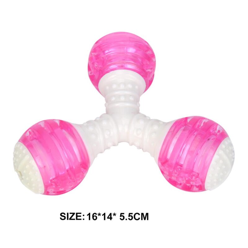 Funny Pet Dog TPR Rubber Squeak Toy Puppy Chew Bite Molar Cleaning Tooth Toys It Will Bring Fun and Entertainment to Your Dog
