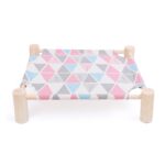 Elevated Cat Bed House Cat Hammocks Bed Wood Canvas Cat Lounge Bed for Small Dogs Rabbit Cats Durable Canvas Pet House Supplies