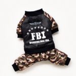Winter Pet Clothes For Dogs Camouflage FBI Puppy Pet Coat Jacket Warm Fleece Dog Jumpsuits Chihuahua French Bulldog Clothing