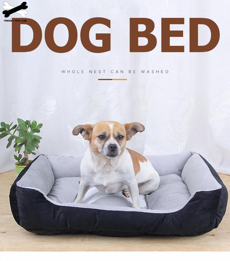 Bone Pet Bed Warm Pet bed linen For Small Medium Large Dog Soft Pet Bed For Dogs Washable House For Cat Puppy Cotton Kennel Wash
