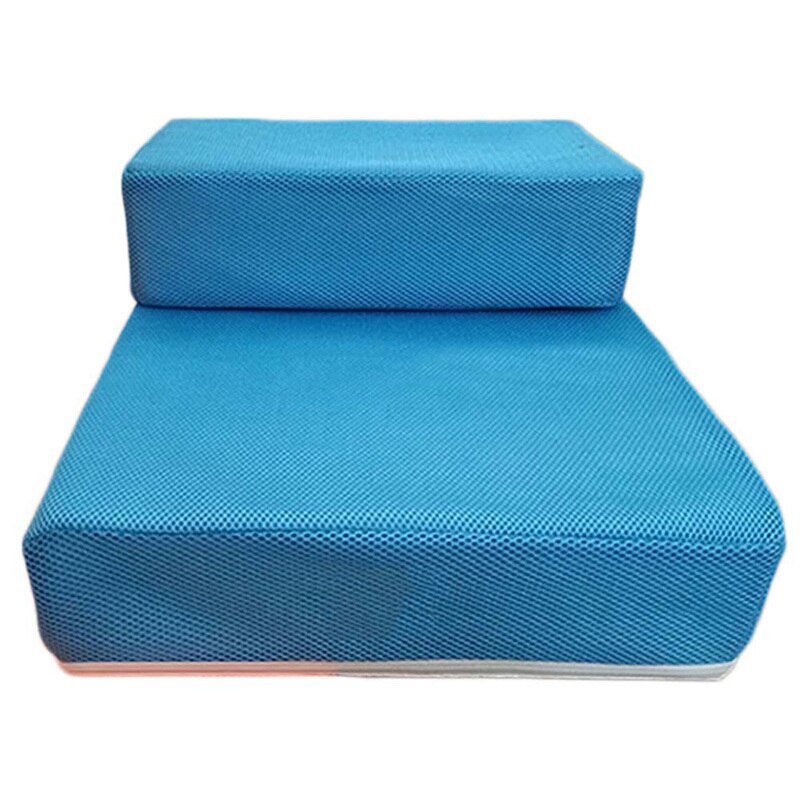Breathable Mesh Foldable Pet Stairs Detachable Pet Bed Stairs Dog Ramp 2 Steps Ladder for Small Dogs Puppy Cat Bed Cushion Mat