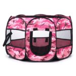 Portable Folding Pet Tent Dog House Cage Dog Cat Tent Playpen Puppy Kennel Easy Operation Octagonal Fence Outdoor Supplies