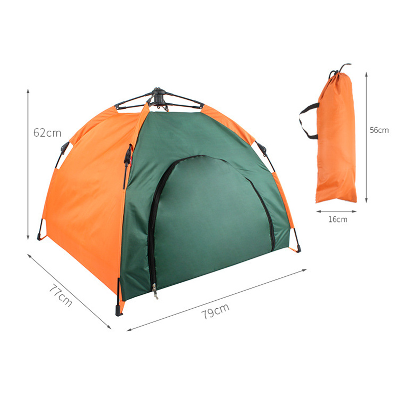 Hot Outdoor Pet Dog Tent Portable Waterproof Automatic Folding Dog Cats Kennel D6 (As shown M)