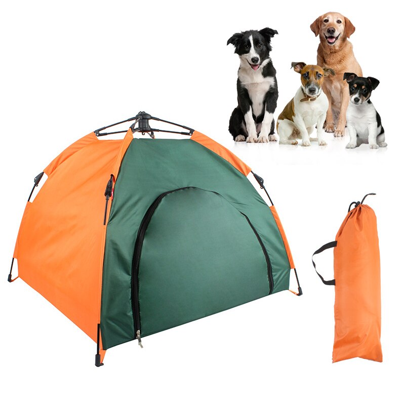 Hot Outdoor Pet Dog Tent Portable Waterproof Automatic Folding Dog Cats Kennel D6 (As shown M)