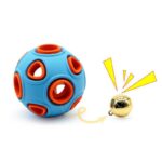 Hollowed Ball Pet Dog Toys Funny Luminous&Bell TPR Chew Toys For Small Medium Large Dogs Pet Training Products