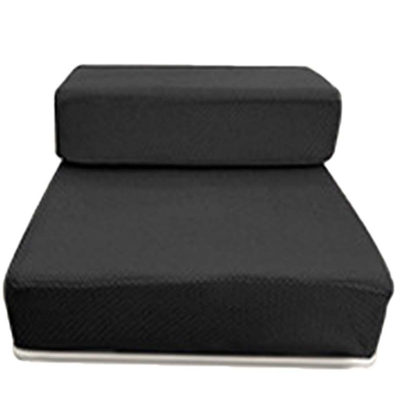Breathable Mesh Foldable Pet Stairs Detachable Pet Bed Stairs Dog Ramp 2 Steps Ladder for Small Dogs Puppy Cat Bed Cushion Mat