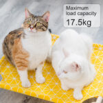 Elevated Cat Bed House Cat Hammocks Bed Wood Canvas Cat Lounge Bed for Small Dogs Rabbit Cats Durable Canvas Pet House Supplies
