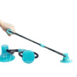 Dog Interactive Suction Cup Push TPR Ball Toys Elastic Ropes Dog Tooth Cleaning Chewing Playing IQ Treat Toys Pet Puppy Supplies