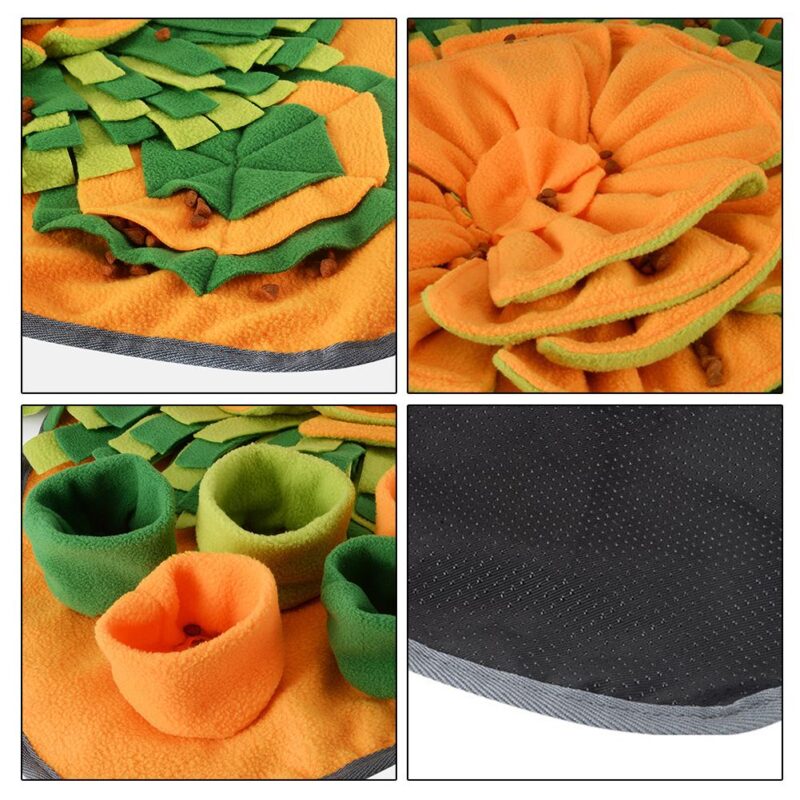Pet Dog Sniffing Mat Dog Puzzle Toy Pet Snack Feeding Mat Boring Interactive Game Training Blanket Snuffle Feeding Training Mat
