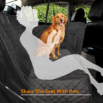 Dog Car Seat Cover Waterproof Dog Car Hammock Pet Dog Carrier Car Back Seat Mat Cushion Protector With Zipper and Pocket
