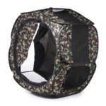 Portable Folding Pet Tent Dog House Cage Dog Cat Tent Playpen Puppy Kennel Easy Operation Octagonal Fence Outdoor Supplies