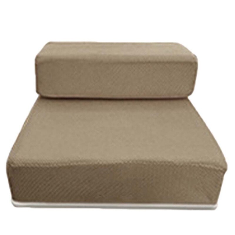 Breathable Mesh Foldable Pet Stairs Detachable Pet Bed Stairs Dog Ramp 2 Steps Ladder for Small Dogs Puppy Cat Bed Cushion Mat