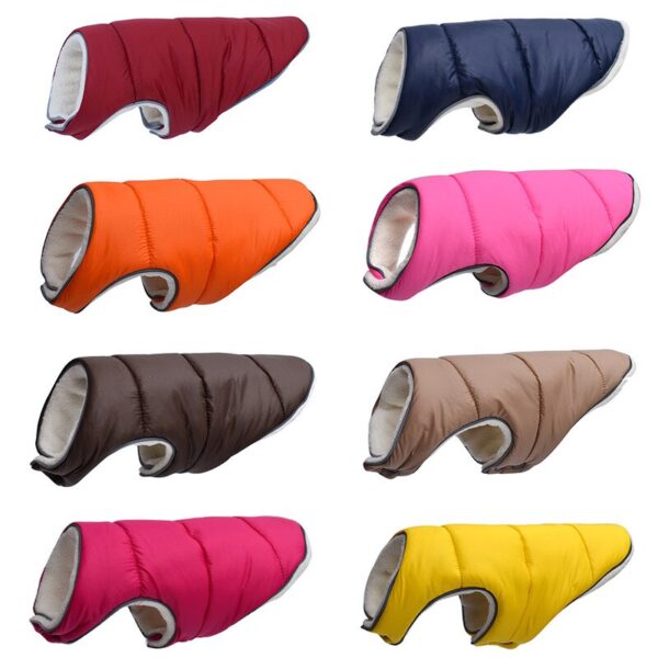 Warm Winter Dog Clothes Coat Pet Jacket Reflective puppy Dog Clothing Vest Comfortable Fleece For Small Medium Large big Dogs