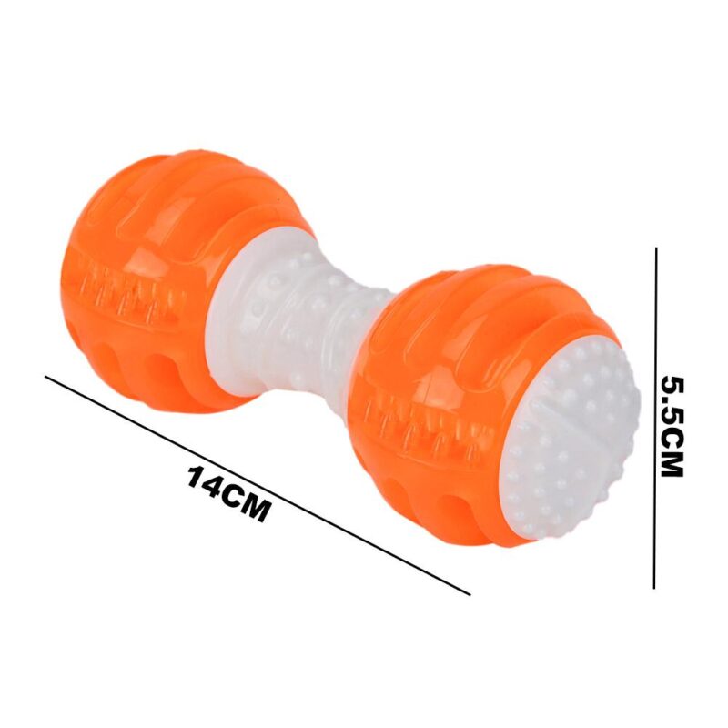 Funny Pet Dog TPR Rubber Squeak Toy Puppy Chew Bite Molar Cleaning Tooth Toys It Will Bring Fun and Entertainment to Your Dog